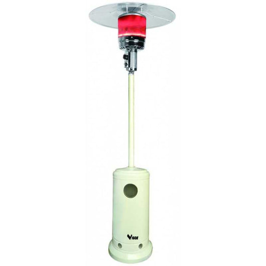 Stufa Dehors Fungo Tonda Vigor con Lanterna a Gas Bianca