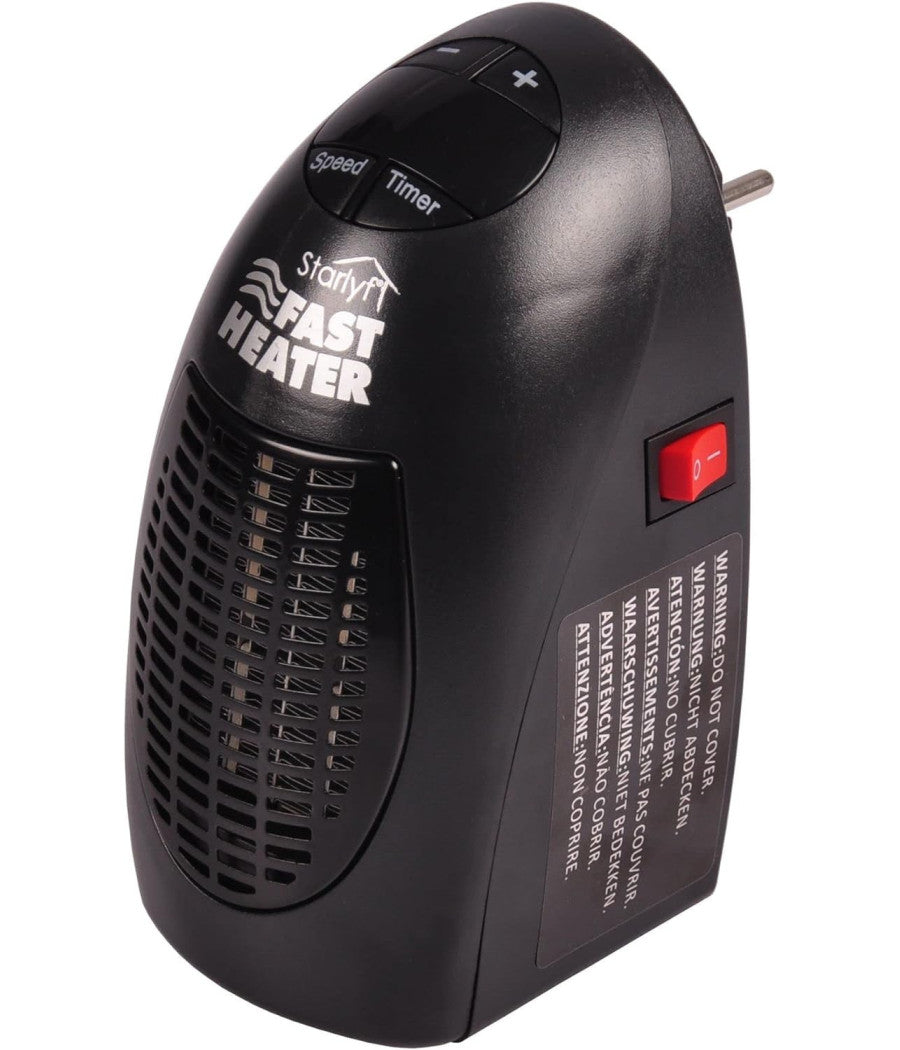 Stufa Elettrica 400w Fast Heater Portatile Regolabile Da 15° A 32° Basso Consumo         