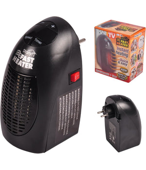 Stufa Elettrica 400w Fast Heater Portatile Regolabile Da 15° A 32° Basso Consumo         