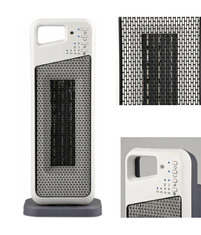 Stufa Elettrica In Ceramica 2000w Oscillante Termostato Regolabile Verticale         