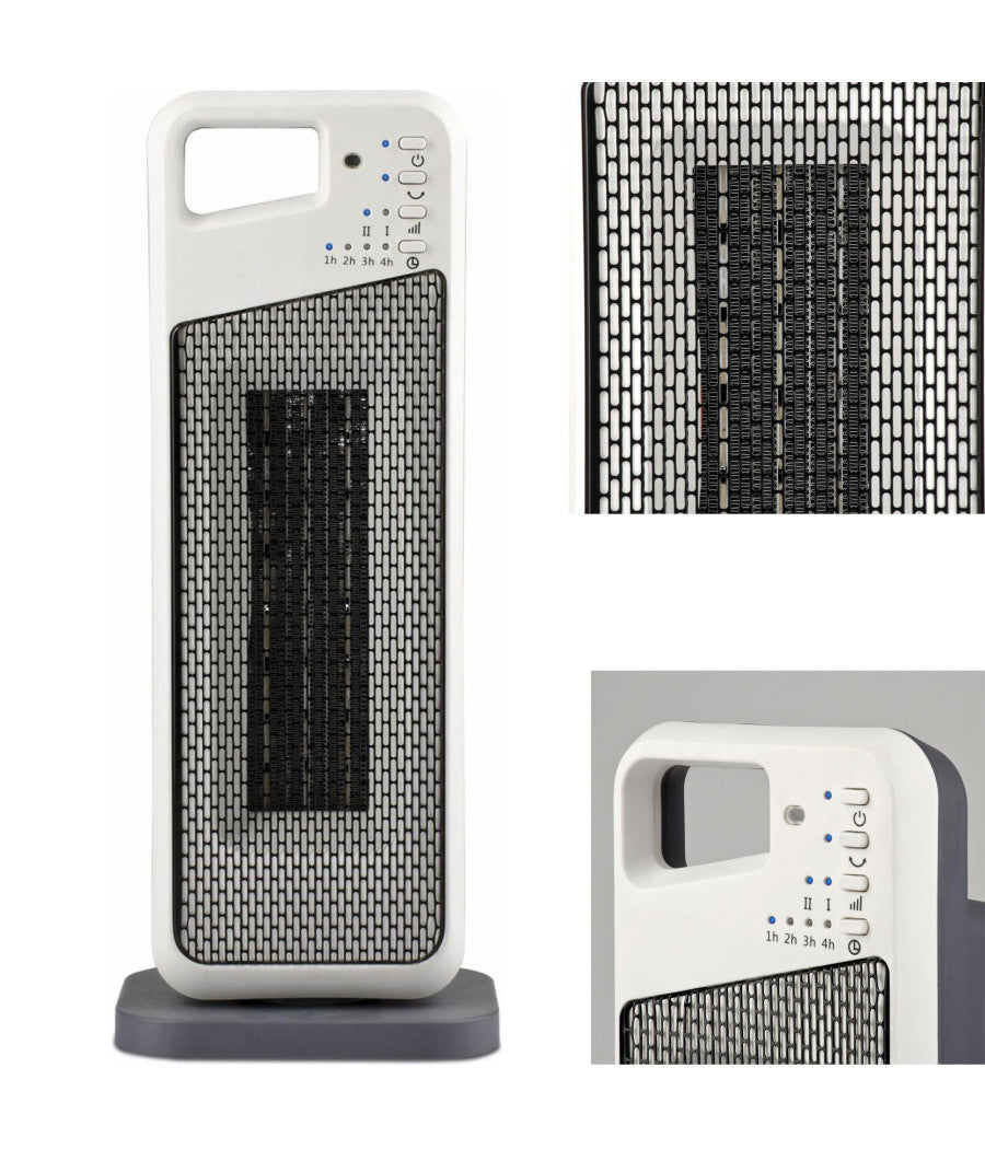 Stufa Elettrica In Ceramica 2000w Oscillante Termostato Regolabile Verticale         