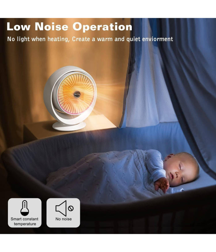 Stufa Elettrica Ventilata Stufetta Basso Consumo Oscillante Termoconvettore 900w         