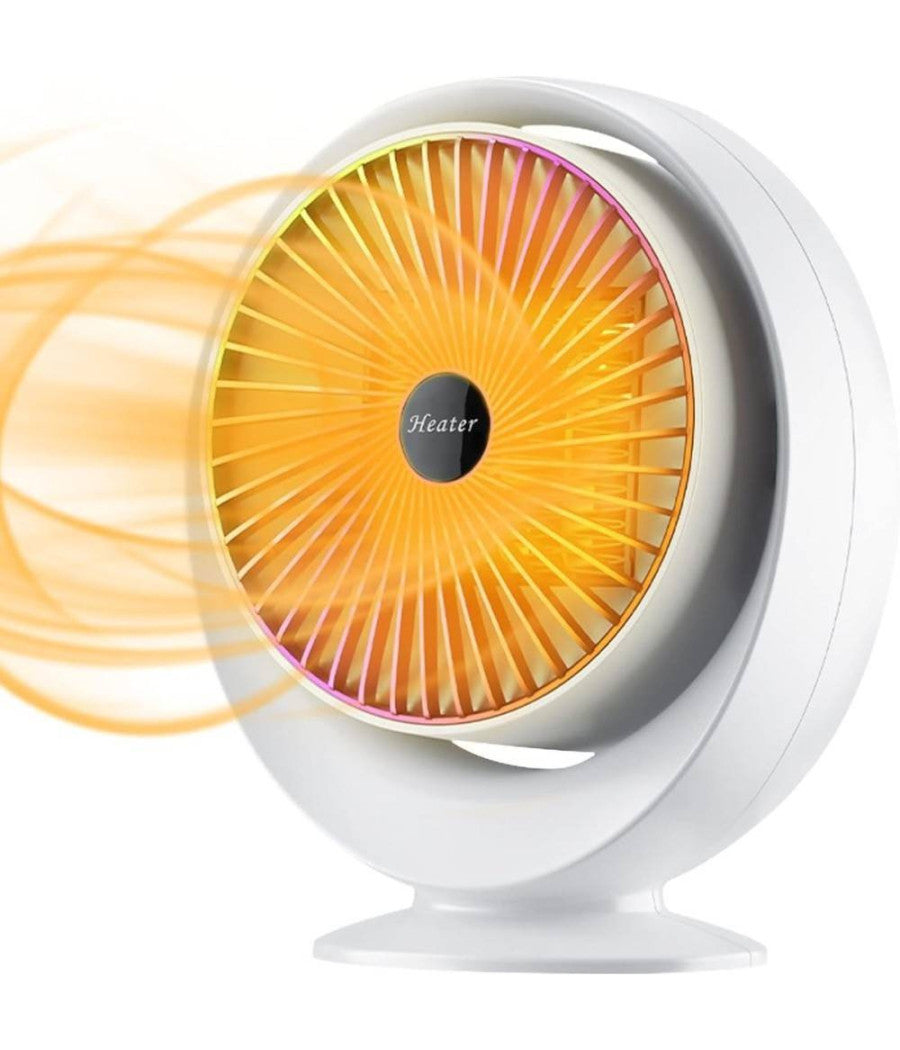 Stufa Elettrica Ventilata Stufetta Basso Consumo Oscillante Termoconvettore 900w         