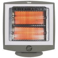 Bimar Stufa Radiante al Quarzo HR319, Stufetta Elettrica a Basso Consumo 600W, Stufa al Quarzo 2 Resistenze e 2 Potenze di Riscaldamento, Radiatore Portatile