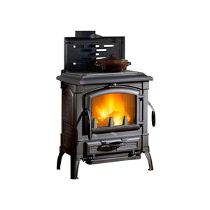 Stufa Legna Ghisa Isetta Cerchi Nera Nordica