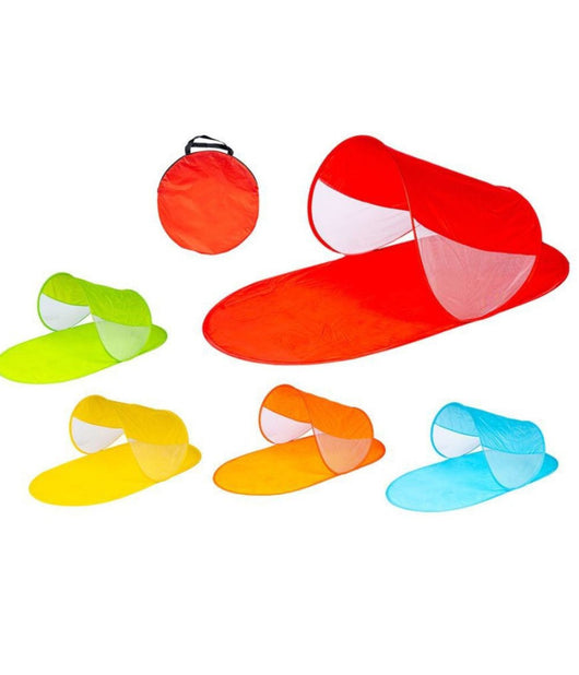 Stuoia Da Spiaggia Con Parasole 140x70x55 Colori Assortiti Mare Sabbia Estate         