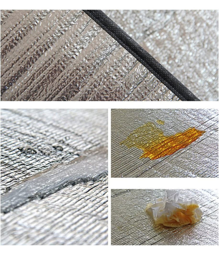 Stuoia Per Spiaggia Mare Picnic 168x90cm Doppia Lamina In Alluminio Avvolgibile         