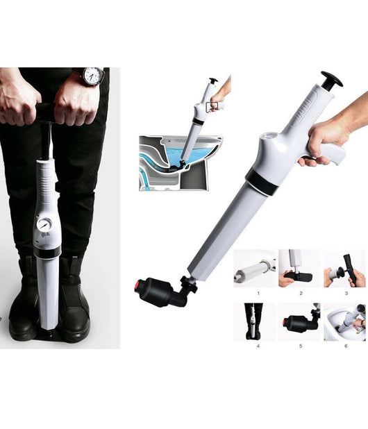 Sturalavandino Ad Aria Compressa Pistone Alta Pressione Scarico Lavandino Wc         