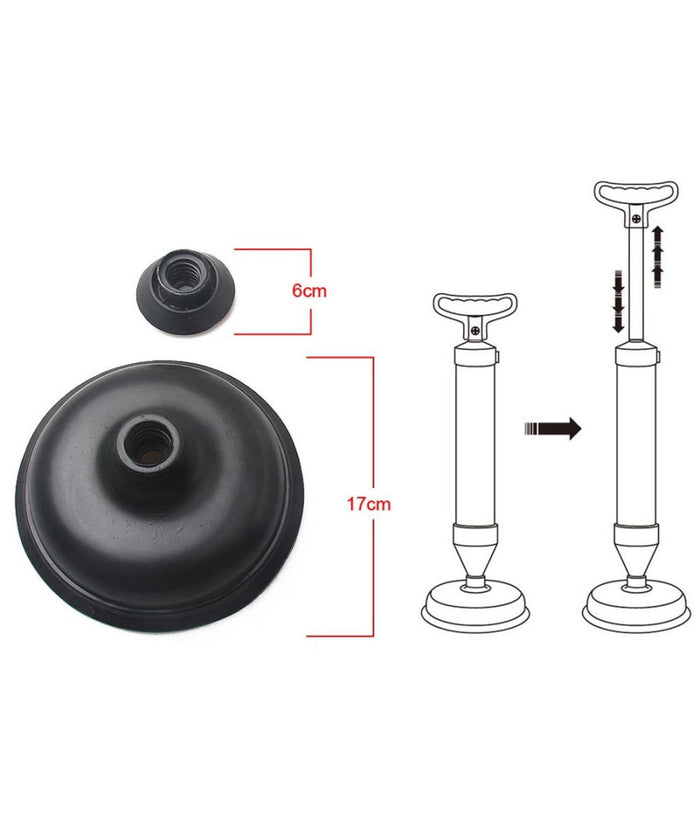 Sturalavandino Scarichi E Wc A Pompa Manuale Sturatubi A Pressione Drain Buster         