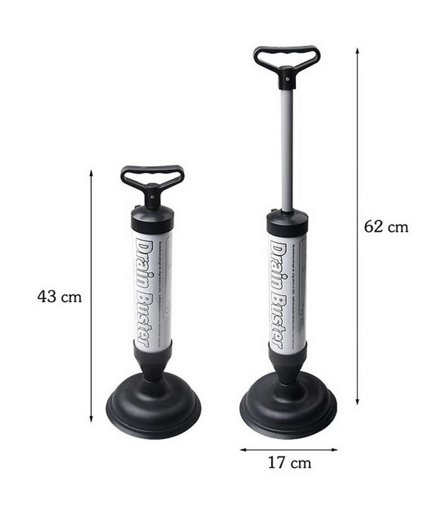 Sturalavandino Scarichi E Wc A Pompa Manuale Sturatubi A Pressione Drain Buster         