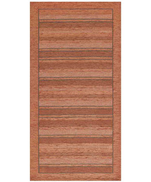 Tappeto STYLE ARANCIO moderno a righe, passatoia cucina multiuso lavabile antiscivolo cm.55x280