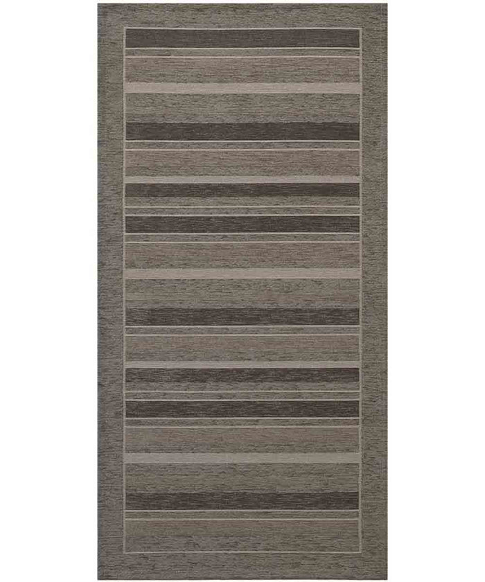 Tappeto STYLE FANGO moderno a righe, passatoia cucina multiuso lavabile antiscivolo cm.55x140