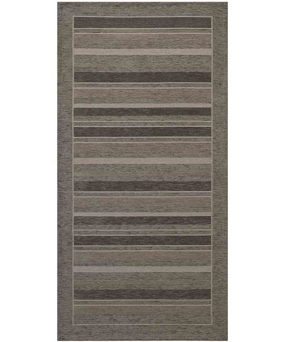 Tappeto STYLE FANGO moderno a righe, passatoia cucina multiuso lavabile antiscivolo cm.55x240