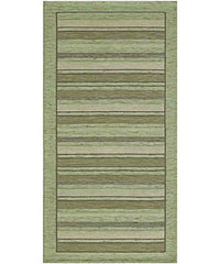 Tappeto STYLE VERDE moderno a righe, passatoia cucina multiuso lavabile antiscivolo cm.55x190
