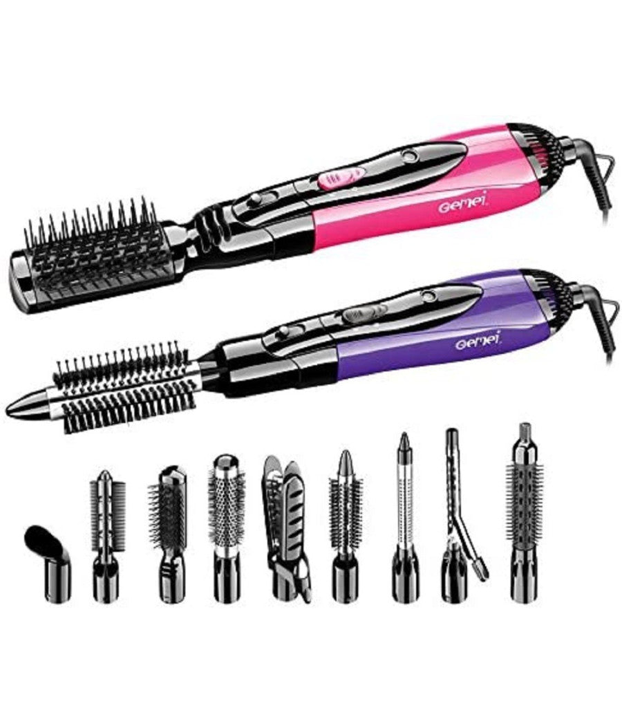 Styler Ad Aria Calda Professionale 10 In 1 1000w Spazzola Elettrica Phon Gm-4835         