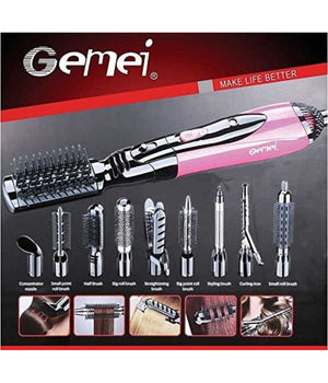 Styler Ad Aria Calda Professionale 10 In 1 1000w Spazzola Elettrica Phon Gm-4835         