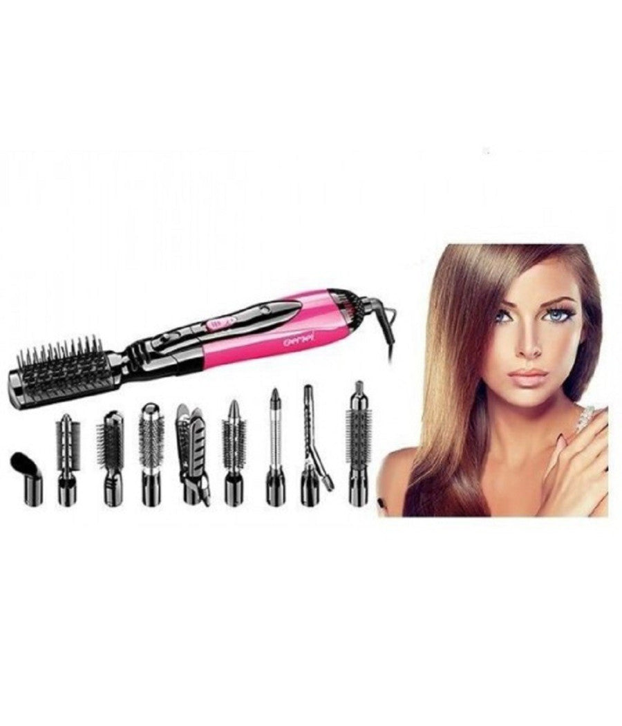 Styler Ad Aria Calda Professionale 10 In 1 1000w Spazzola Elettrica Phon Gm-4835         