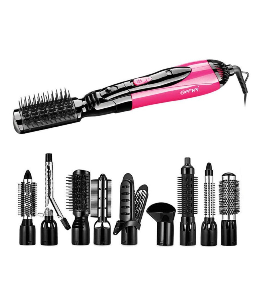 Styler Ad Aria Calda Professionale 10 In 1 1000w Spazzola Elettrica Phon Gm-4835         