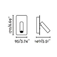 SUAU LED, Applique a Incasso per Interni, Faro Barcelona
