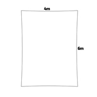 Santa Barbara - Vela ombreggiante rettangolare 600x400 cm in PE 180g/m²