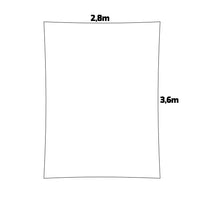 San Miguel - Vela ombreggiante rettangolare 360x280 cm in PE 180g/m²