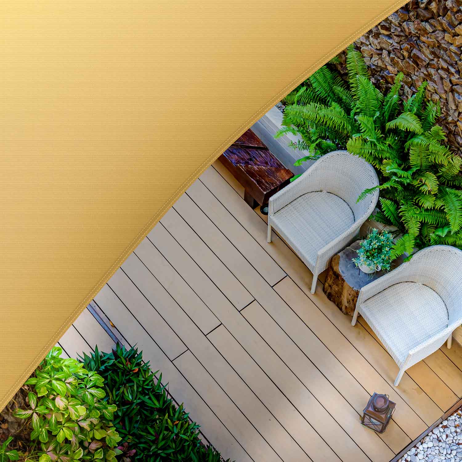 San Miguel - Vela ombreggiante rettangolare 360x280 cm in PE 180g/m²