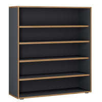 Super Scarpiera Legno H110 L100 P33 cm Armadio Porta Scarpe Salvaspazio con Ripiani Regolabili Colore Antracite