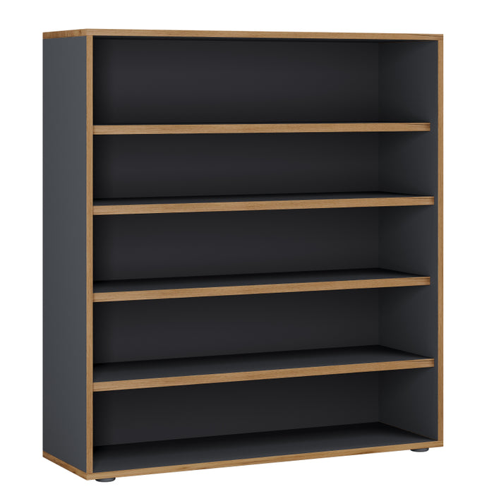 Super Scarpiera Legno H110 L100 P33 cm Armadio Porta Scarpe Salvaspazio con Ripiani Regolabili Colore Antracite