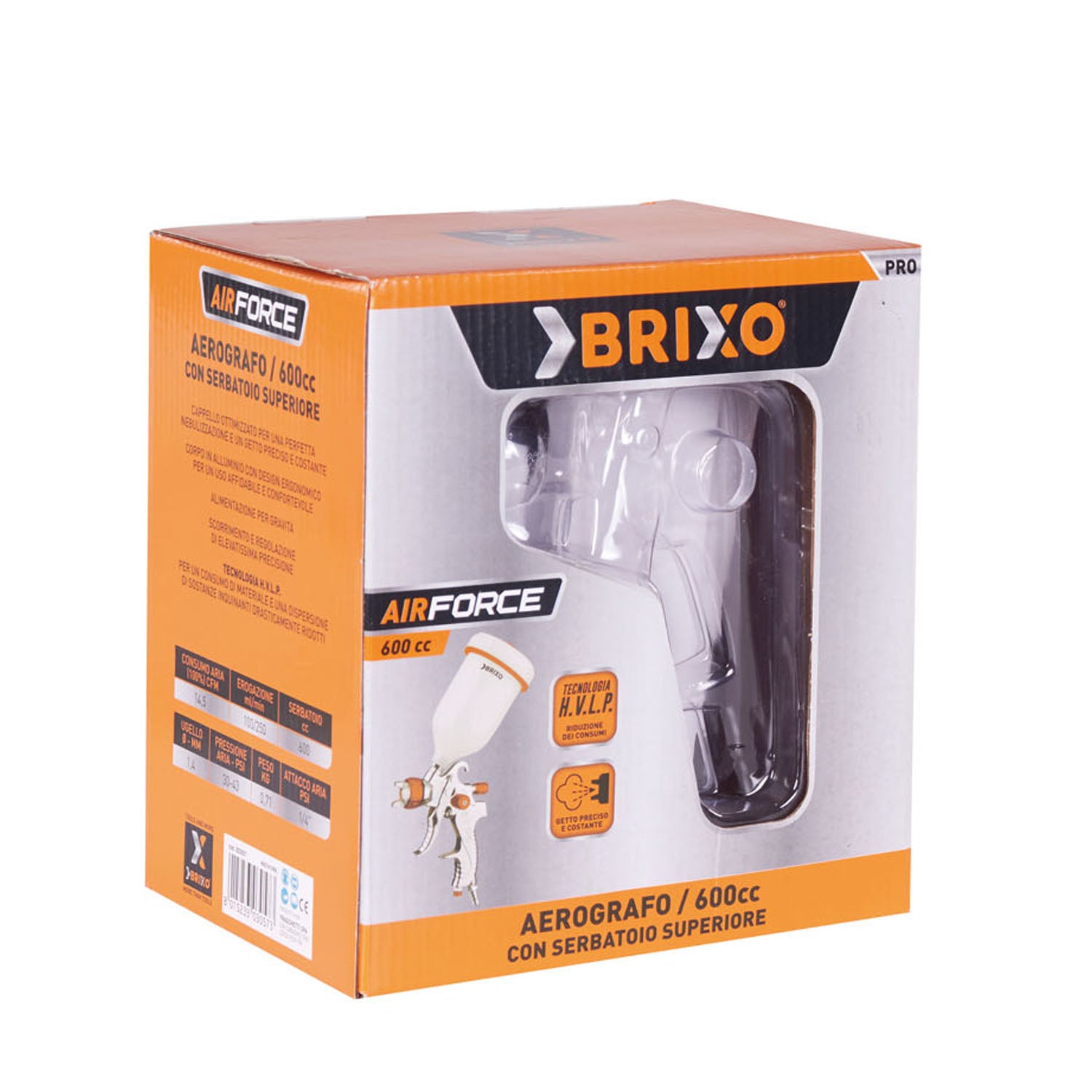 AEROGRAFO BRIXO SUPERIORE AIRFORCE 600CC