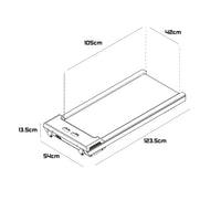 Supernova - Tapis Roulant Salvaspazio 2,5HP max 8 Km/h con Display LCD e Altoparlanti Bluetooth