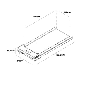 Supernova - Tapis Roulant Salvaspazio 2,5HP max 8 Km/h con Display LCD e Altoparlanti Bluetooth