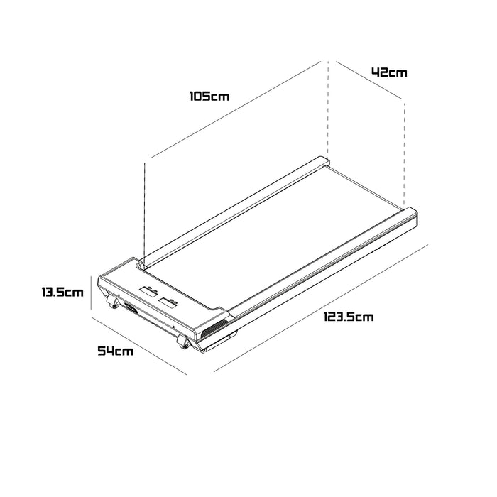 Supernova - Tapis Roulant Salvaspazio 2,5HP max 8 Km/h con Display LCD e Altoparlanti Bluetooth