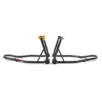 Coppia Cavalletto Anteriore Posteriore Moto Alzamoto Piastre Regolabili