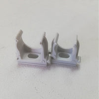 Supporto a scatto clips fissa tubo da 16mm colore grigio - 20pz
