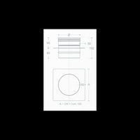 Supporto a solaio mf da 80mm in acciaio aisi 304