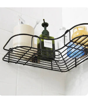 Supporto Angolare Da Parete Mensola Da Appendere Senza Punzonatura Bagno Cucina         