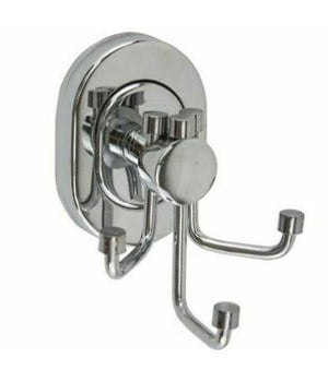 Supporto Appendino Triplo 3 Ganci Asciugamano Accappatoio Acciaio Parete Bagno         