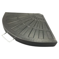 Trade Shop - Supporto Base Per Ombrellone Peso Piede D'appoggio Con Maniglia Metallo Nero 020701 -        