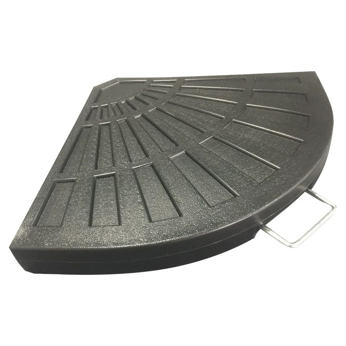 Trade Shop - Supporto Base Per Ombrellone Peso Piede D'appoggio Nero Con Maniglia Metallo 020702 -        