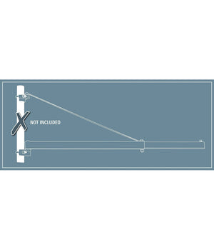 Supporto Braccio Asta A Bandiera Estensibile Girevole Per Paranco Montacarichi         
