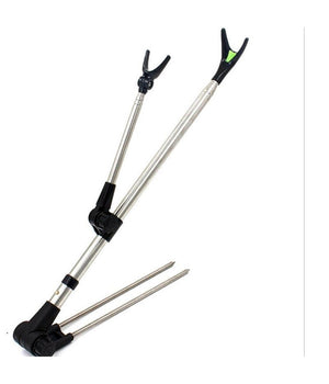 Supporto Canna Da Pesca Telescopico Angolo Regolabile Alluminio Leggero Appoggio         