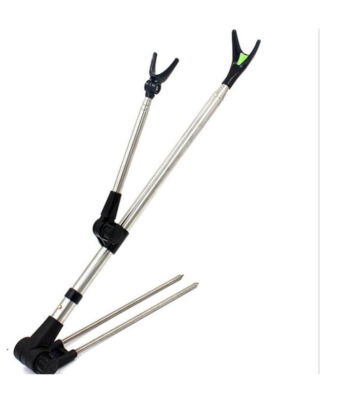 Supporto Canna Da Pesca Telescopico Angolo Regolabile Alluminio Leggero Appoggio         