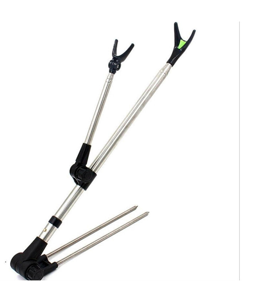 Supporto Canna Da Pesca Telescopico Angolo Regolabile Alluminio Leggero Appoggio         