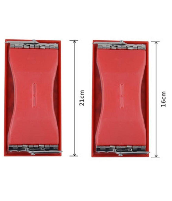 Supporto Carta Vetrata 2pz Smerigliatrice Levigatrice Manuale 100x210 160x58 Mm         