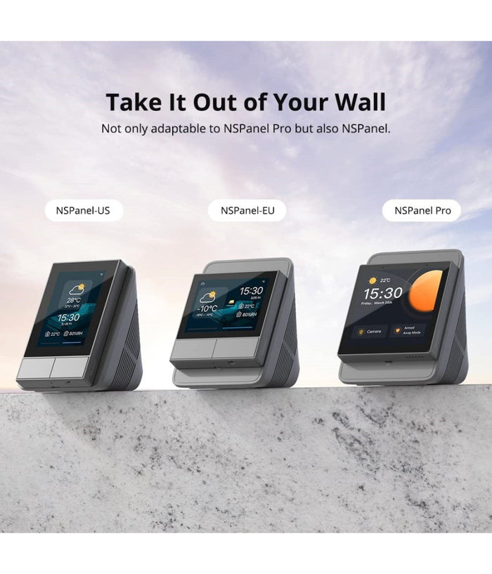 Supporto Da Tavolo Adatto Per Nspanel E Nspanel Pro Sonoff Colore Grigio Standb         