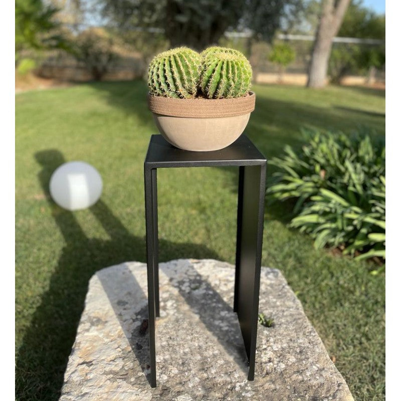 Supporto in Metallo per Piante Wanda Cm 30 X 30 X 40 H Nero Tecnokit