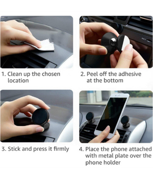 Supporto Magnetico Porta Cellulare Da Auto Per Smartphone Gps Autoadesivo Q-cg51         