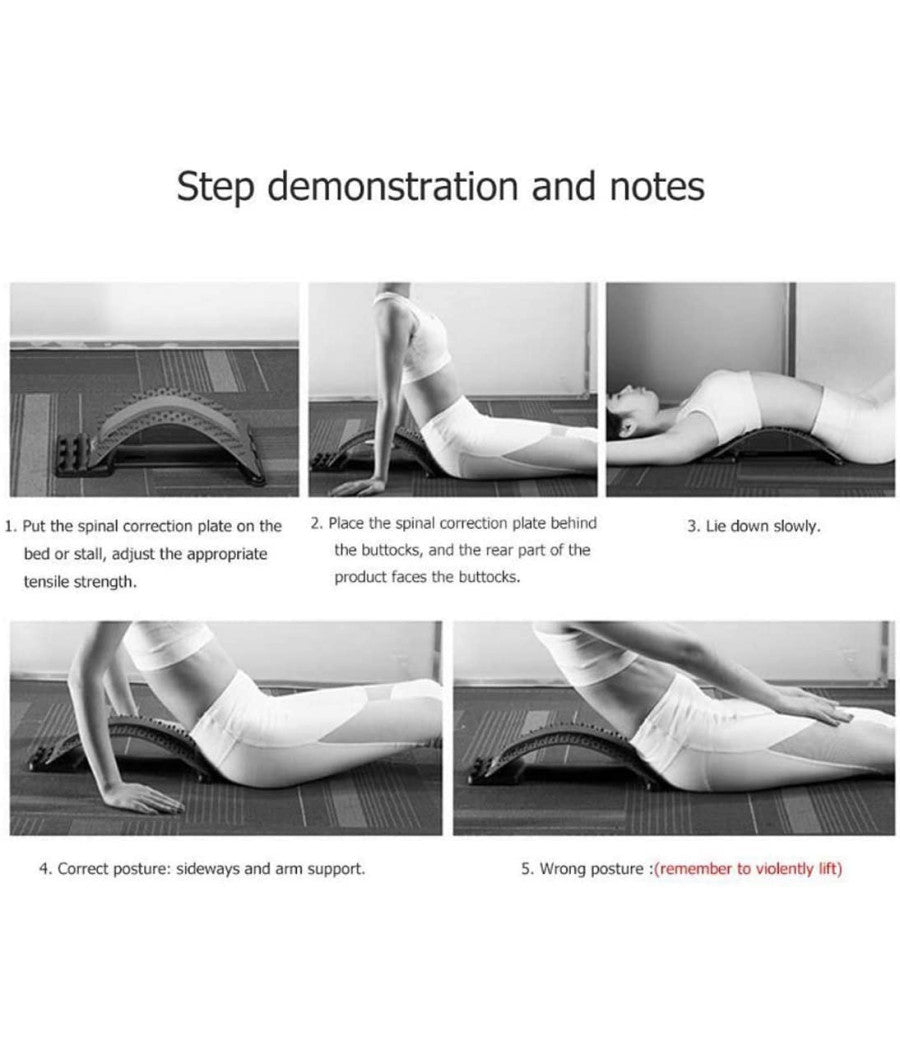 Supporto Massaggiatore Per La Schiena Waist Stretch Supporto Lombare Regolabile         