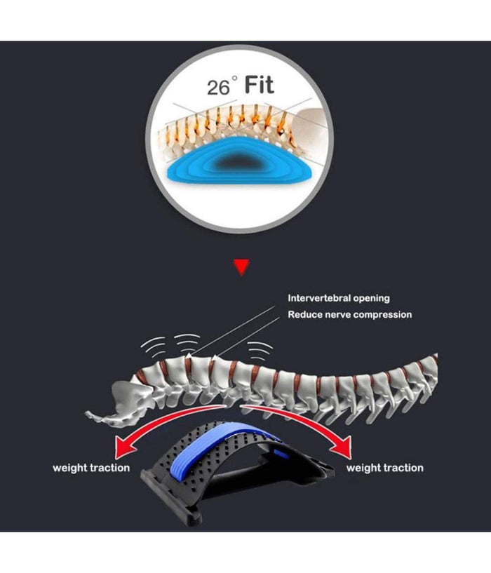 Supporto Massaggiatore Per La Schiena Waist Stretch Supporto Lombare Regolabile         