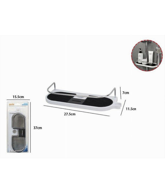 Supporto Mensola Porta Sapone Shampoo Bagnoschiuma Per Saliscendi Doccia 79356         